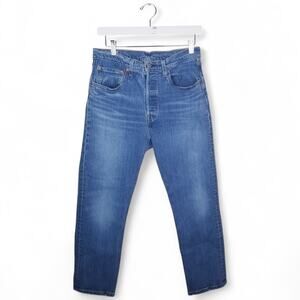 LEVI'S 501 PREMIUM High Rise Ankle Button Fly Jeans - Size W30 L26